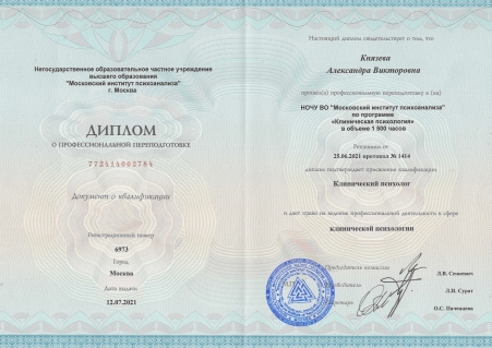 Скан сертификата.