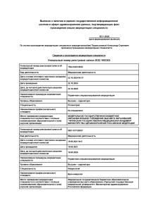 Скан сертификата.