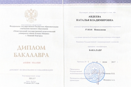 Скан сертификата.