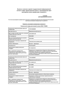 Скан сертификата.