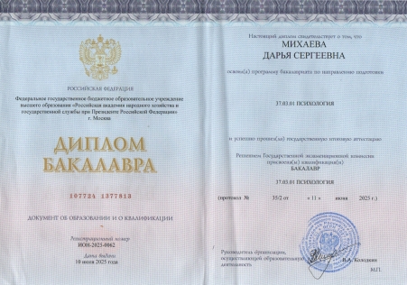 Скан сертификата.
