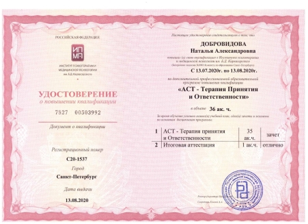 Скан сертификата.