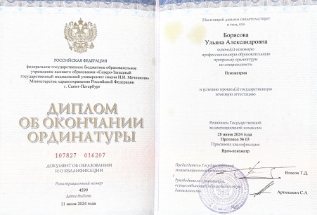 Скан сертификата.